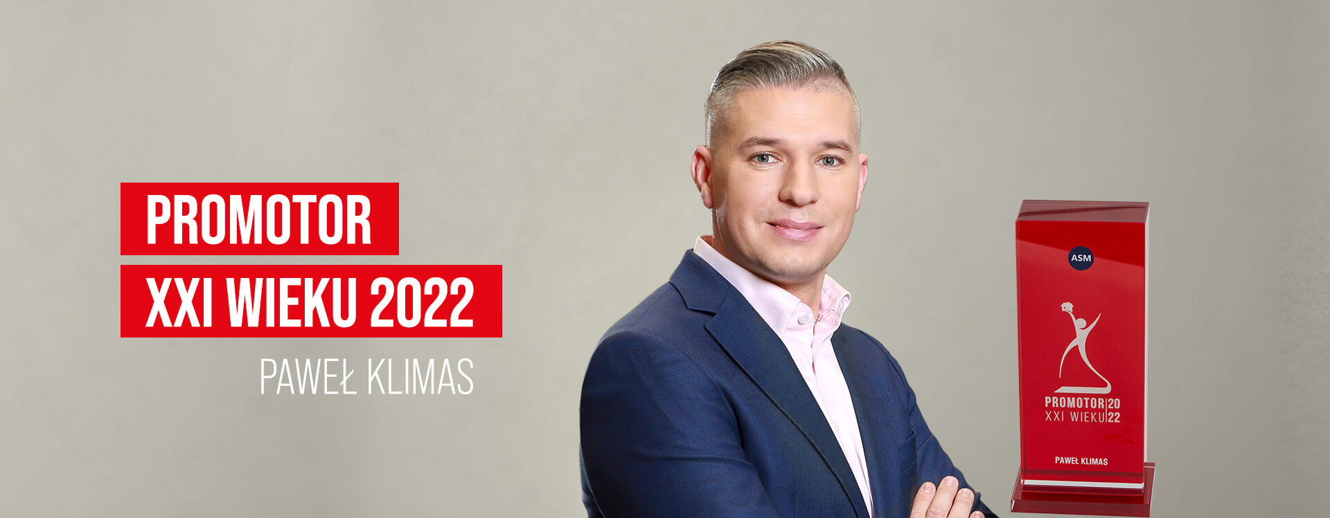 Paweł Klimas z tytułem Promotora XXI wieku 2022