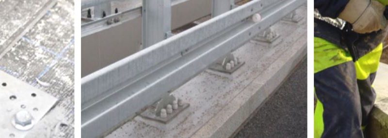 Montaż w betonie za pomocą kotwy